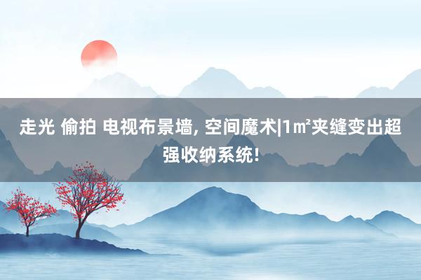 走光 偷拍 电视布景墙, 空间魔术|1㎡夹缝变出超强收纳系统!