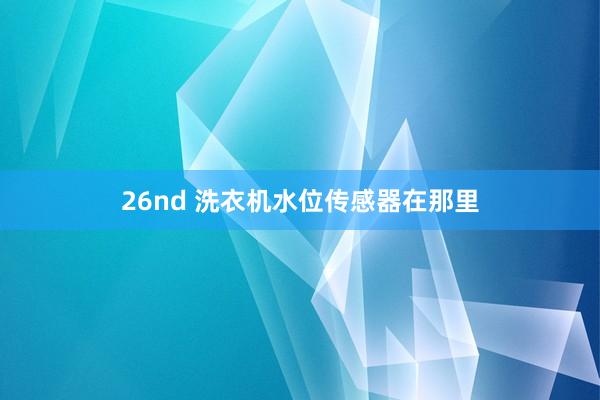 26nd 洗衣机水位传感器在那里