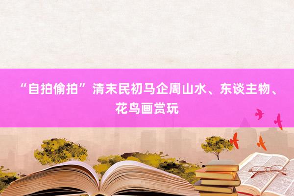 “自拍偷拍” 清末民初马企周山水、东谈主物、花鸟画赏玩